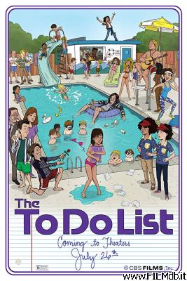 poster Cartel de la pelicula the to do list - l'estate prima del college