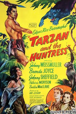 Cartel de la pelicula Tarzán y la cazadora