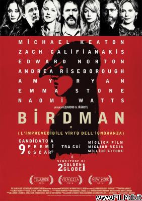 Affiche de film Birdman - o (L'imprevedibile virtù dell'ignoranza)