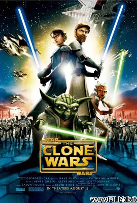 Cartel de la pelicula star wars: the clone wars