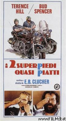 poster Locandina del film i due superpiedi quasi piatti