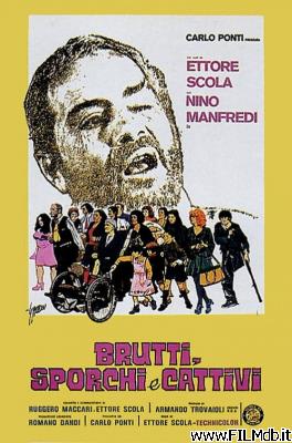 poster Affiche de film brutti, sporchi e cattivi