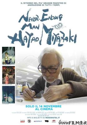 poster Cartel de la pelicula never ending man - hayao miyazaki