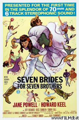 Cartel de la pelicula Siete novias para siete hermanos