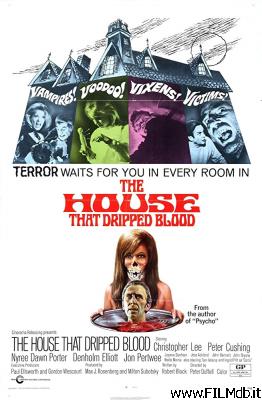 poster Locandina del film la casa che grondava sangue