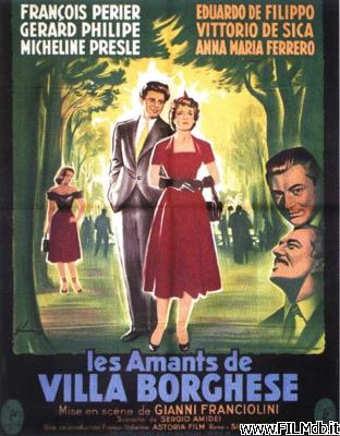 Affiche de film Les amants de Villa Borghese