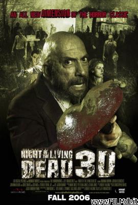 Cartel de la pelicula night of the living dead 3d