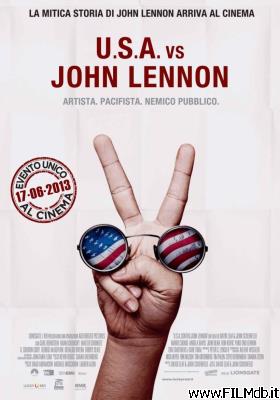 Cartel de la pelicula u.s.a. contro john lennon