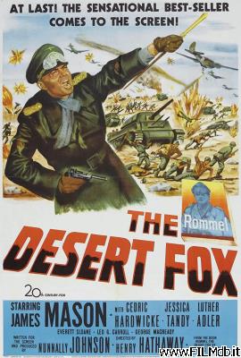 Cartel de la pelicula Rommel, el Zorro del Desierto