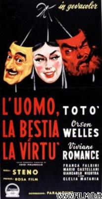poster Locandina del film uomo, la bestia e la virtù