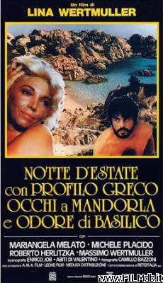 Cartel de la pelicula Notte d'estate con profilo greco, occhi a mandorla e odore di basilico