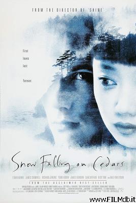 Locandina del film la neve cade sui cedri
