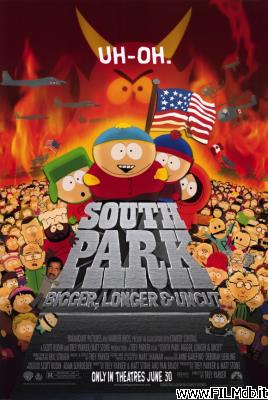 Locandina del film south park - il film: più grosso, più lungo e tutto intero