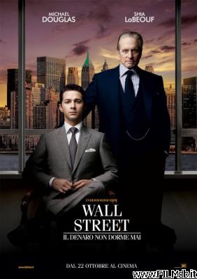 Cartel de la pelicula Wall Street - Il denaro non dorme mai