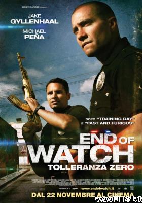 Cartel de la pelicula end of watch - tolleranza zero