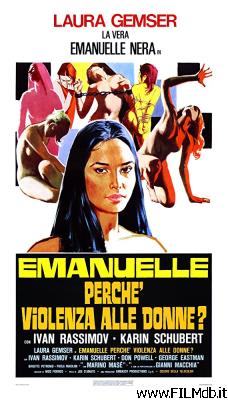 Cartel de la pelicula emanuelle - perché violenza alle donne?