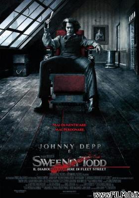 Locandina del film sweeney todd - il diabolico barbiere di fleet street