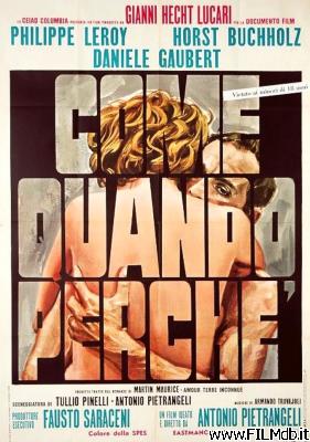 poster Affiche de film Come, quando, perché
