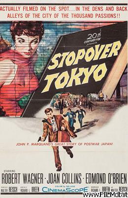 Affiche de film spionaggio a tokyo