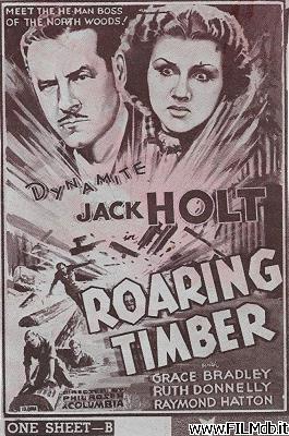 Affiche de film roaring timber