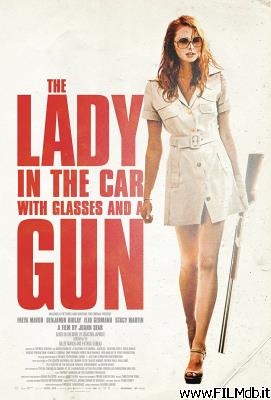 Affiche de film La Dame dans l'auto avec des lunettes et un fusil