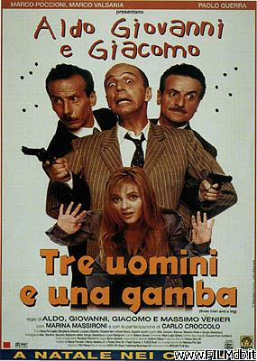 Poster of movie tre uomini e una gamba