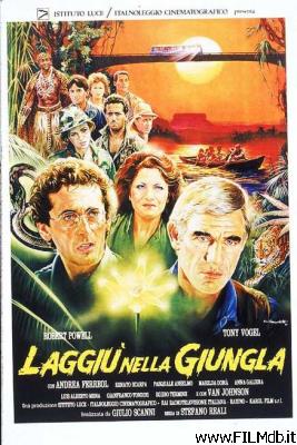 poster Affiche de film laggiù nella giungla