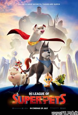 Cartel de la pelicula DC Liga de Supermascotas