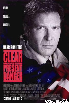 Poster of movie clear and present danger