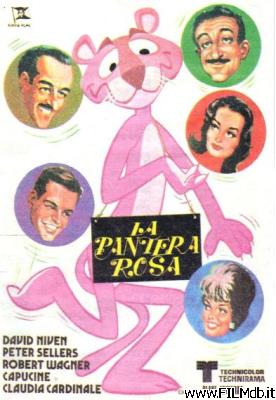 Cartel de la pelicula la pantera rosa