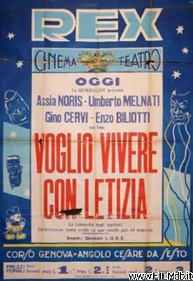 poster Locandina del film Voglio vivere con Letizia