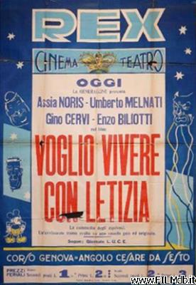 Affiche de film Voglio vivere con Letizia