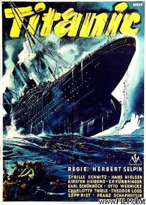Locandina del film La tragedia del Titanic