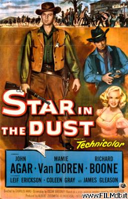 Poster of movie star in the dust