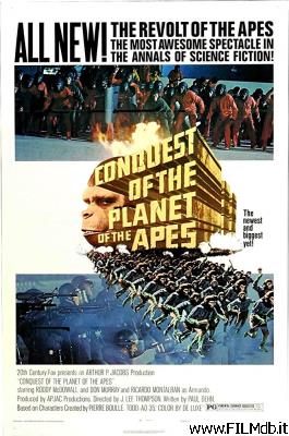 Affiche de film conquest of the planet of the apes