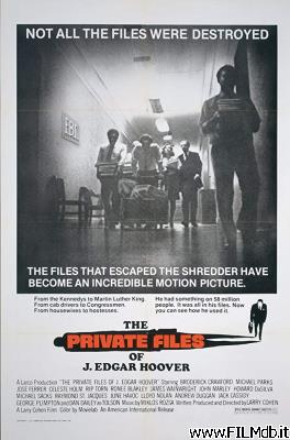 Affiche de film the private files of j. edgar hoover