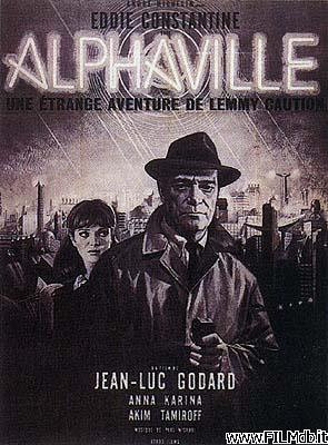 Affiche de film alphaville, une etrange aventure de lemmy caution