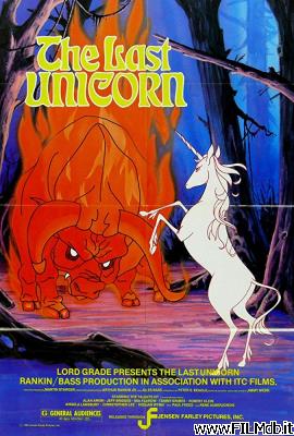 Affiche de film l'ultimo unicorno