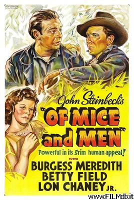Poster of movie of mice and men