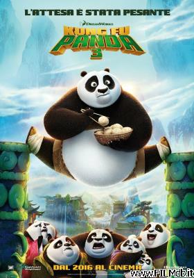 poster Cartel de la pelicula kung fu panda 3