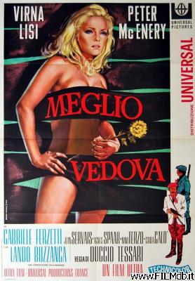 Locandina del film Meglio vedova