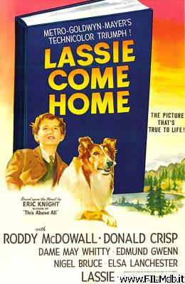 Cartel de la pelicula Torna a casa Lassie!