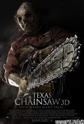 Affiche de film texas chainsaw 3d