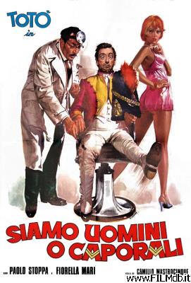 Affiche de film siamo uomini o caporali