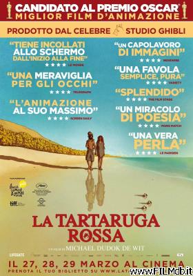 poster Cartel de la pelicula la tartaruga rossa
