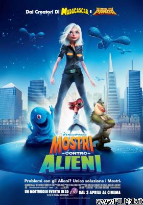 Poster of movie monsters vs. aliens