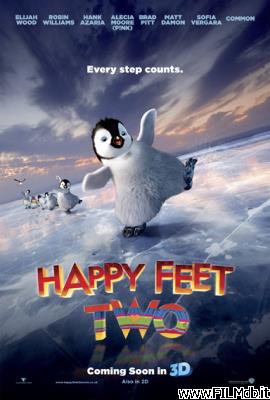 poster Affiche de film happy feet 2