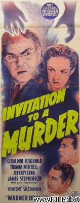 poster Affiche de film murder by invitation