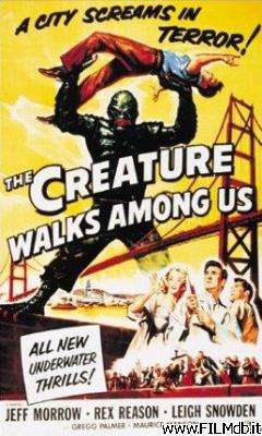 Affiche de film the creature walks among us