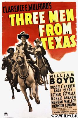 Affiche de film Trois hommes du Texas